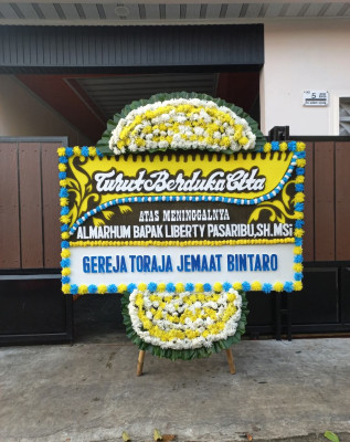 Papan Bunga Duka di Lebaksiuh